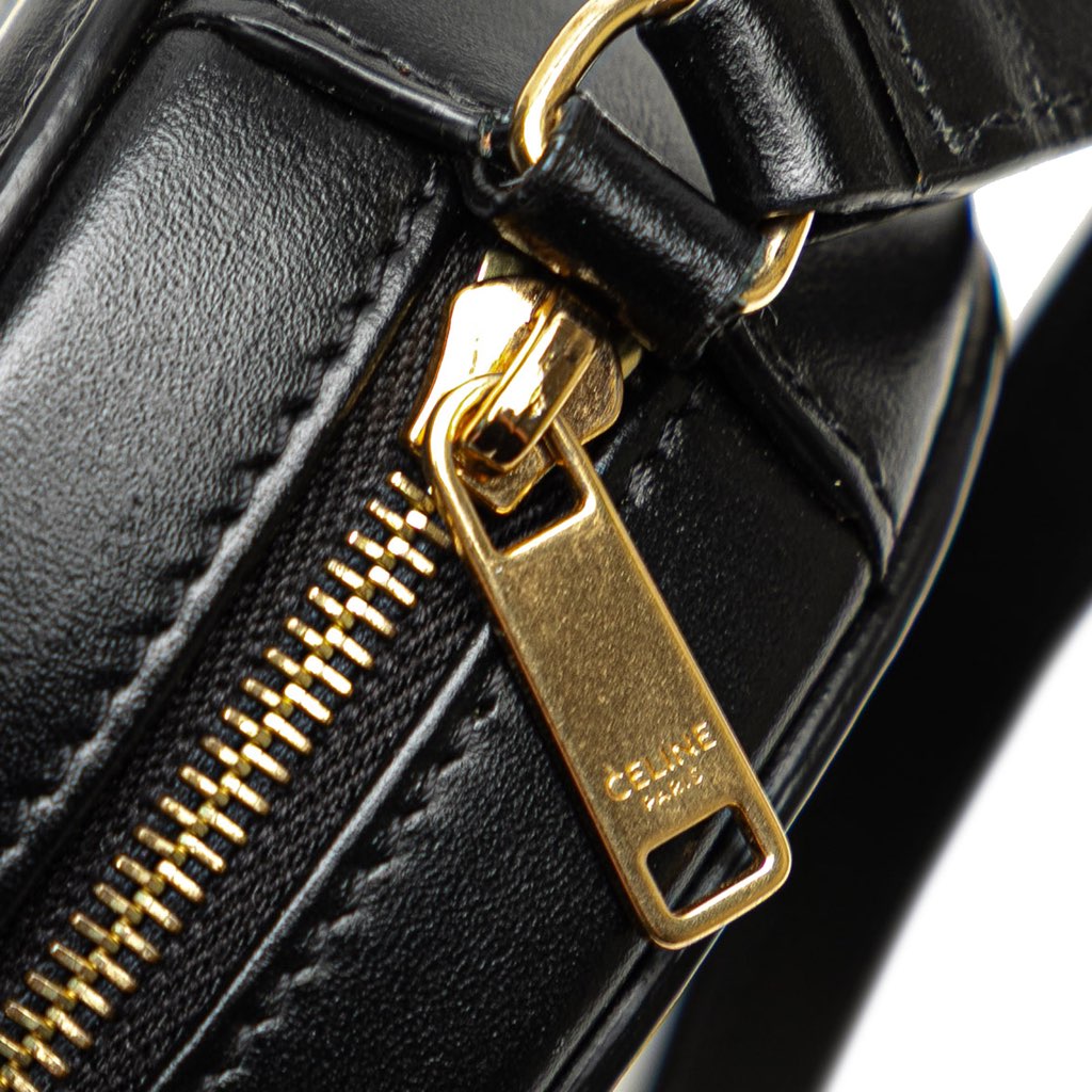 Celine Small Calfskin Cuir Triomphe Oval Crossbody - Image 10