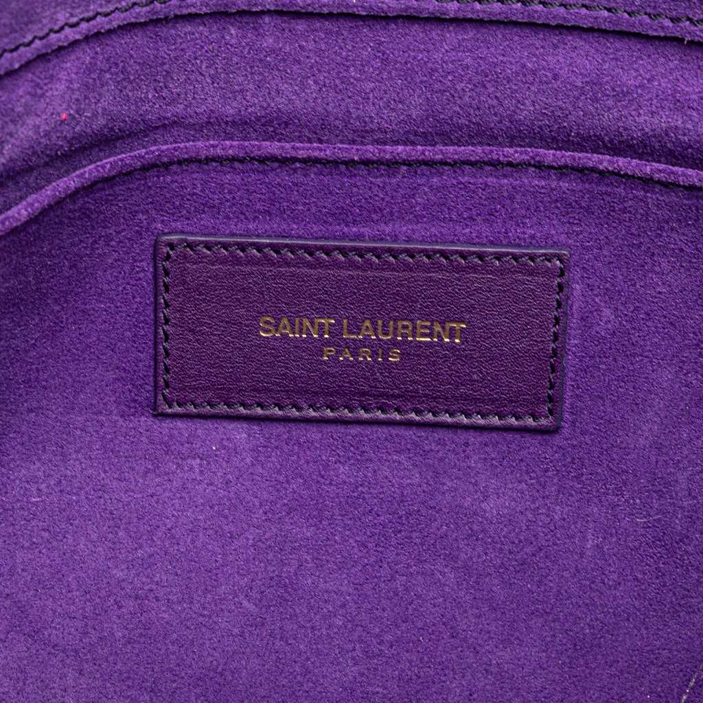 Saint Laurent Leather Cabas Chyc Clutch - 5