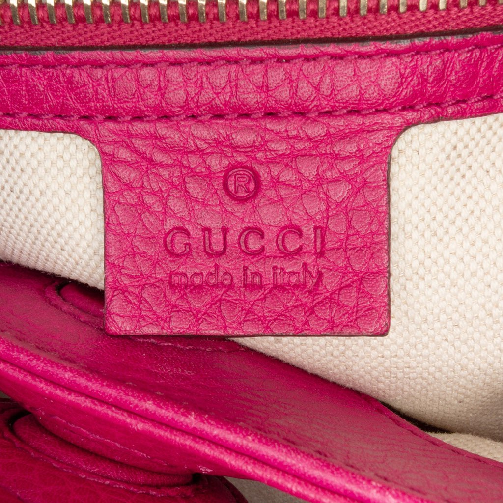 Gucci Small Calfskin Bamboo Shopper Satchel - Side view