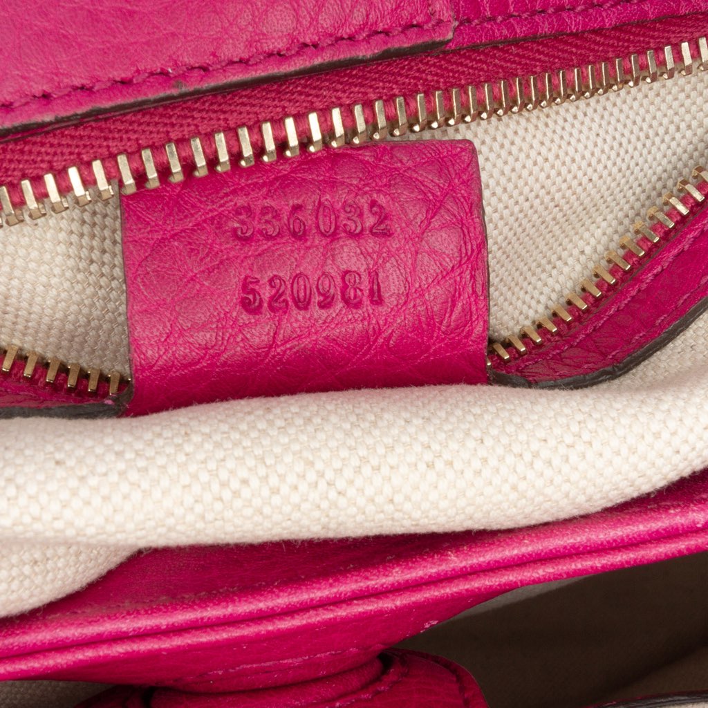 Gucci Small Calfskin Bamboo Shopper Satchel - Detail 1