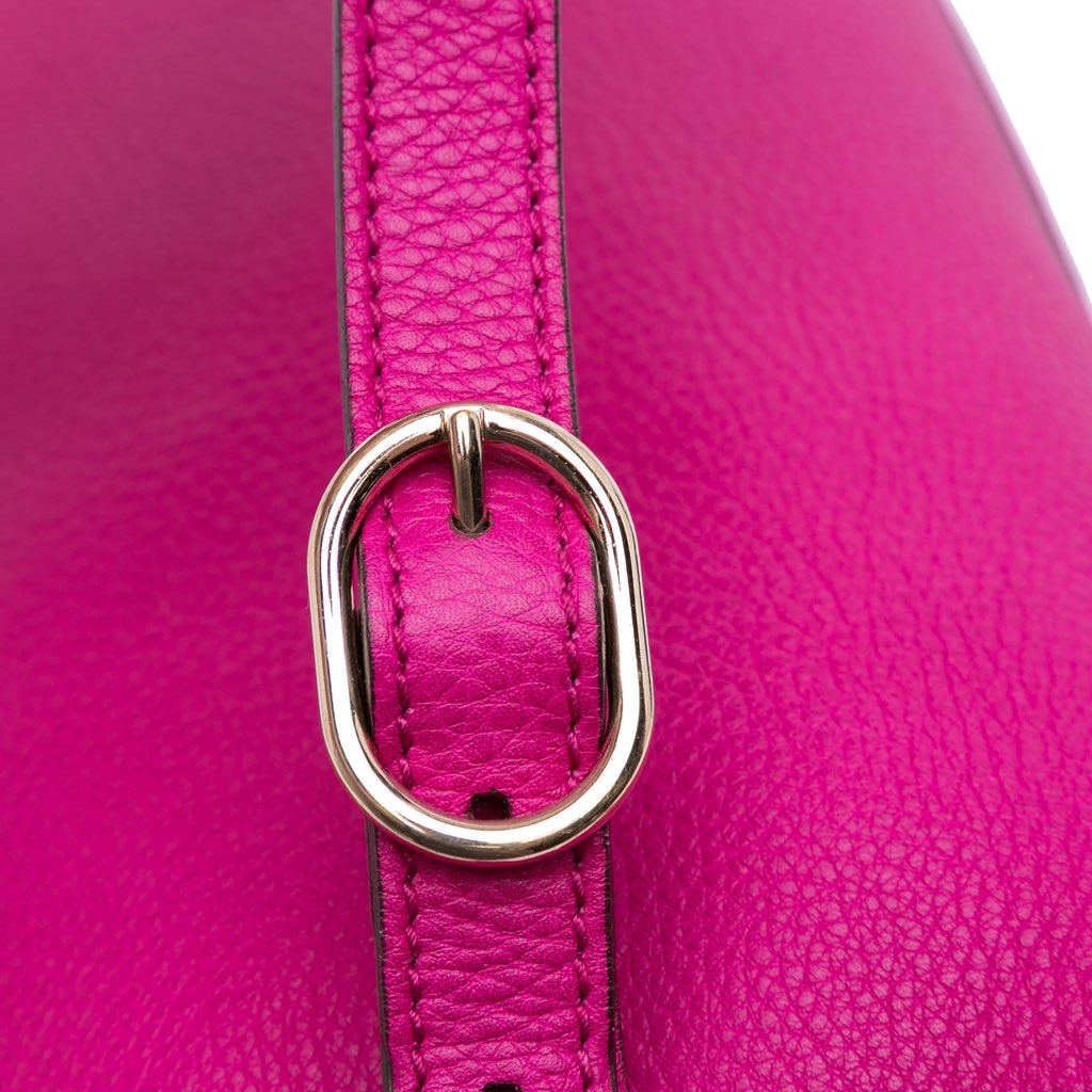 Gucci Small Calfskin Bamboo Shopper Satchel - Image 10