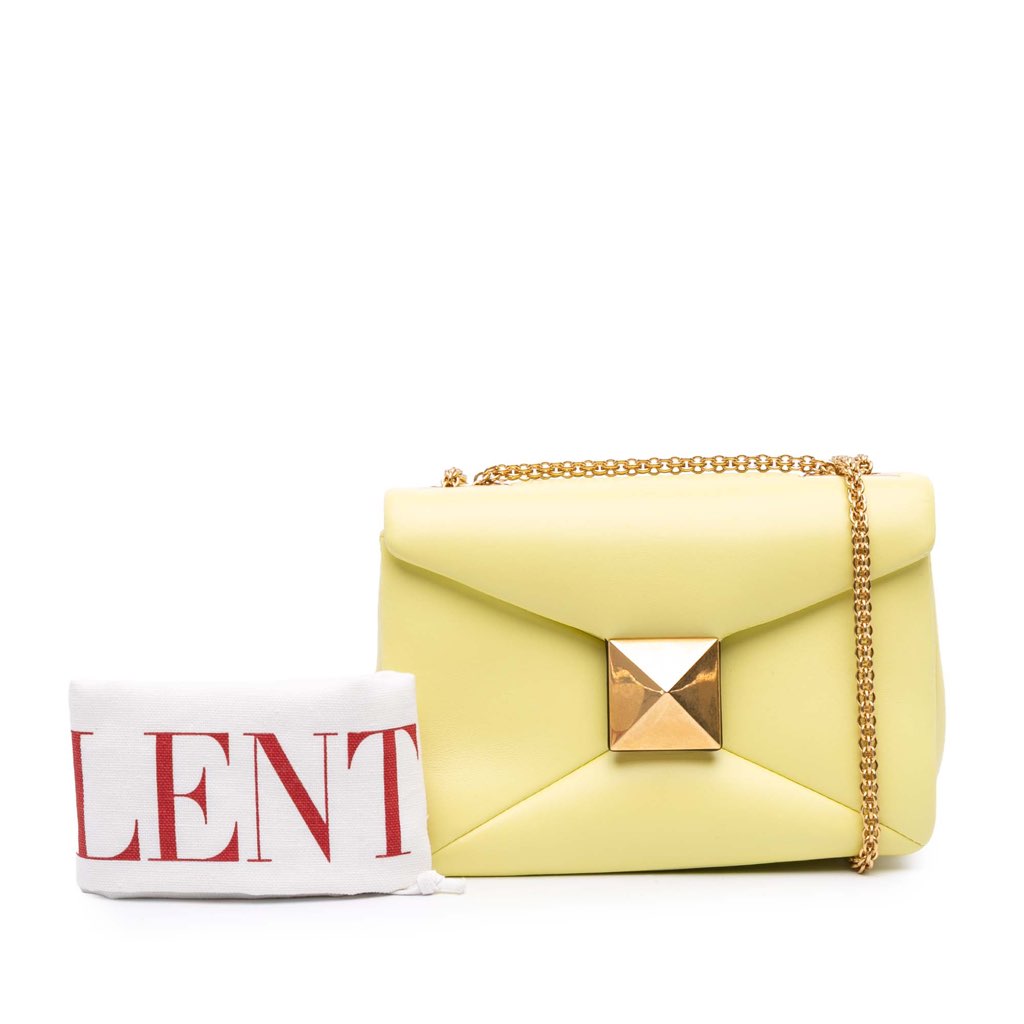 Valentino Nappa One Stud Chain Shoulder Bag - Image 12