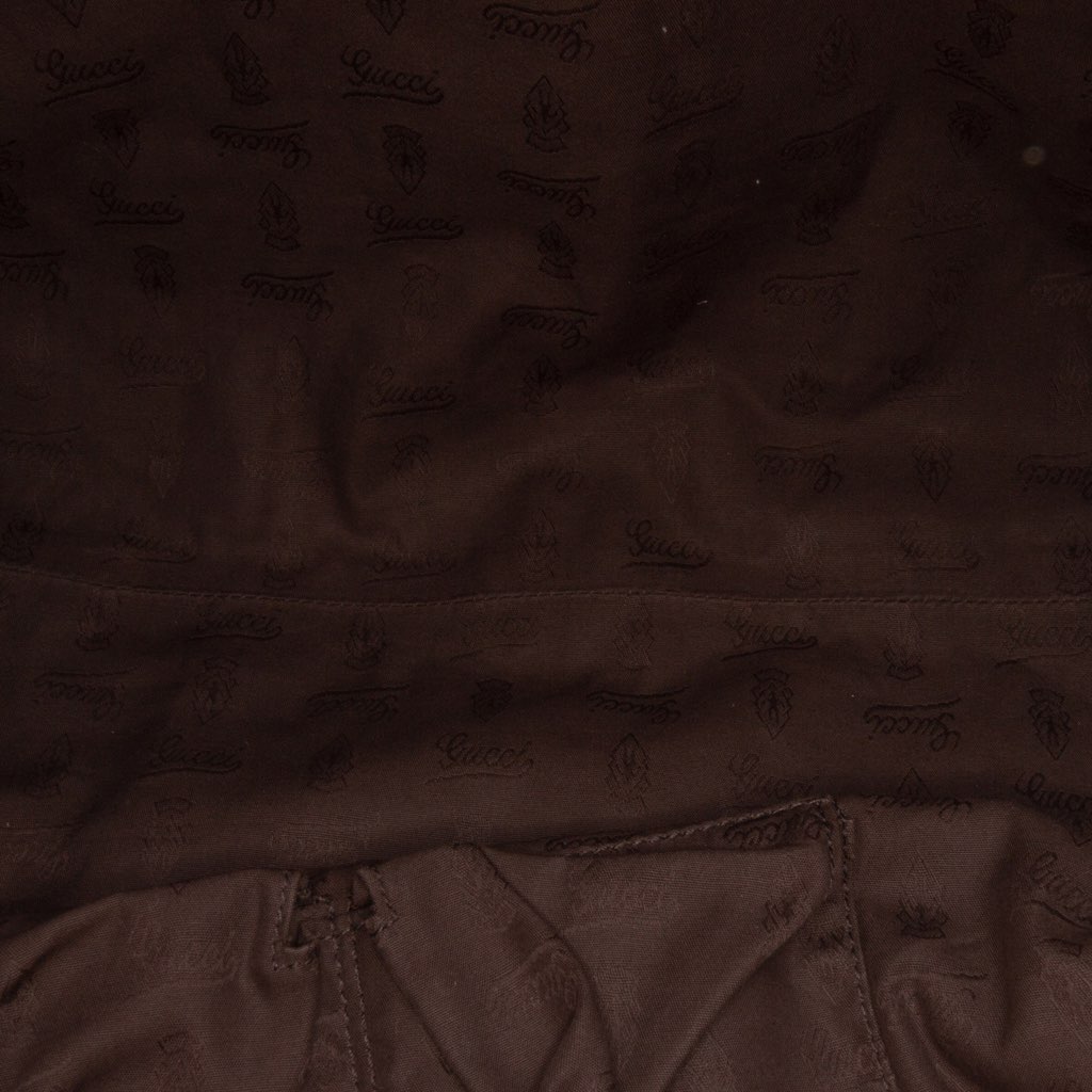 Gucci Medium Leather Bamboo Bar Tote - 4