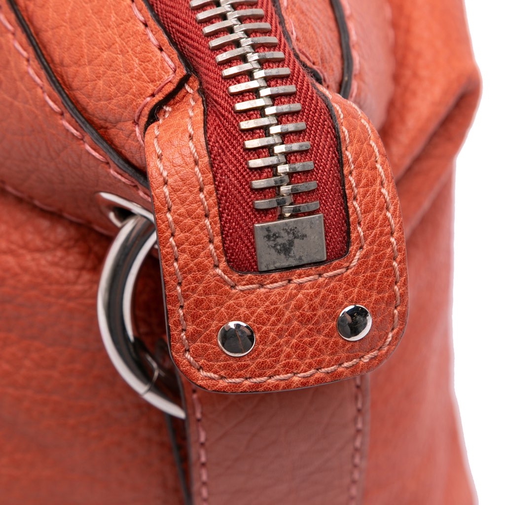 Gucci Medium Leather Bamboo Bar Tote - Image 10