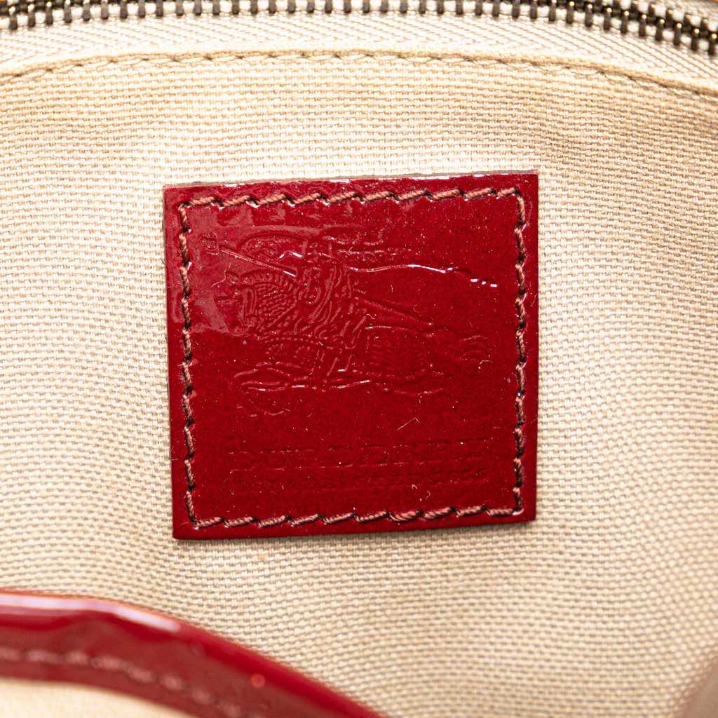 Burberry Nova Check Coated Canvas Hearts Pilgrim Satchel - 5