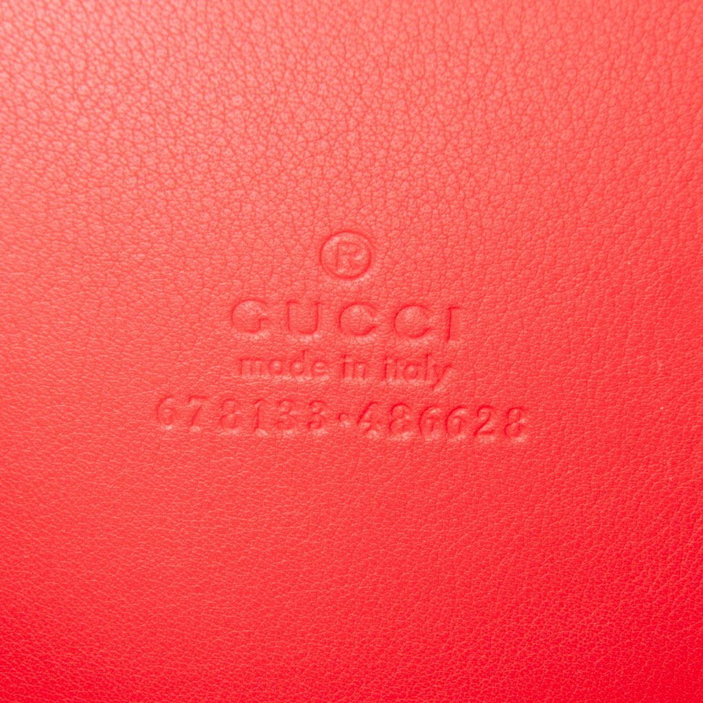 Gucci Valentines Day GG Supreme Love Heart Bag - Side view
