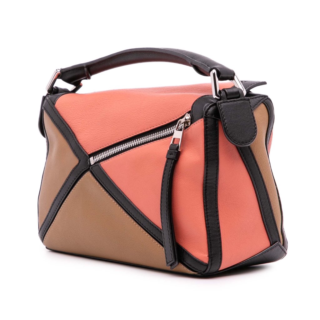 Loewe Small Calfskin Graphic Puzzle Satchel - Back view