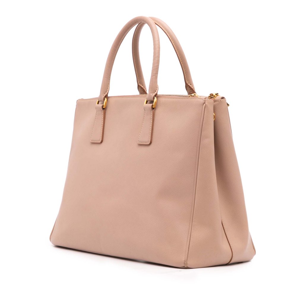 Prada Large Saffiano Lux Galleria Double Zip Satchel - 2