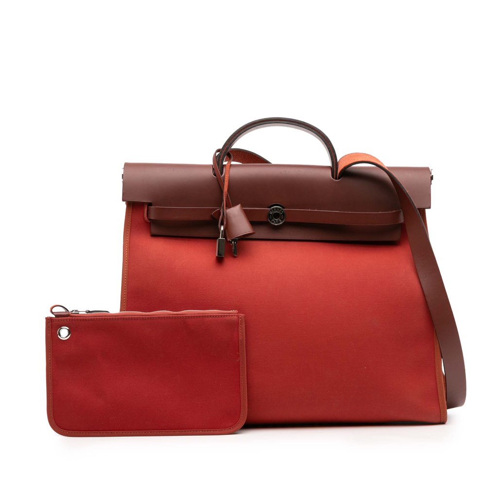 Hermès Toile Herbag Zip 39 - Image 11