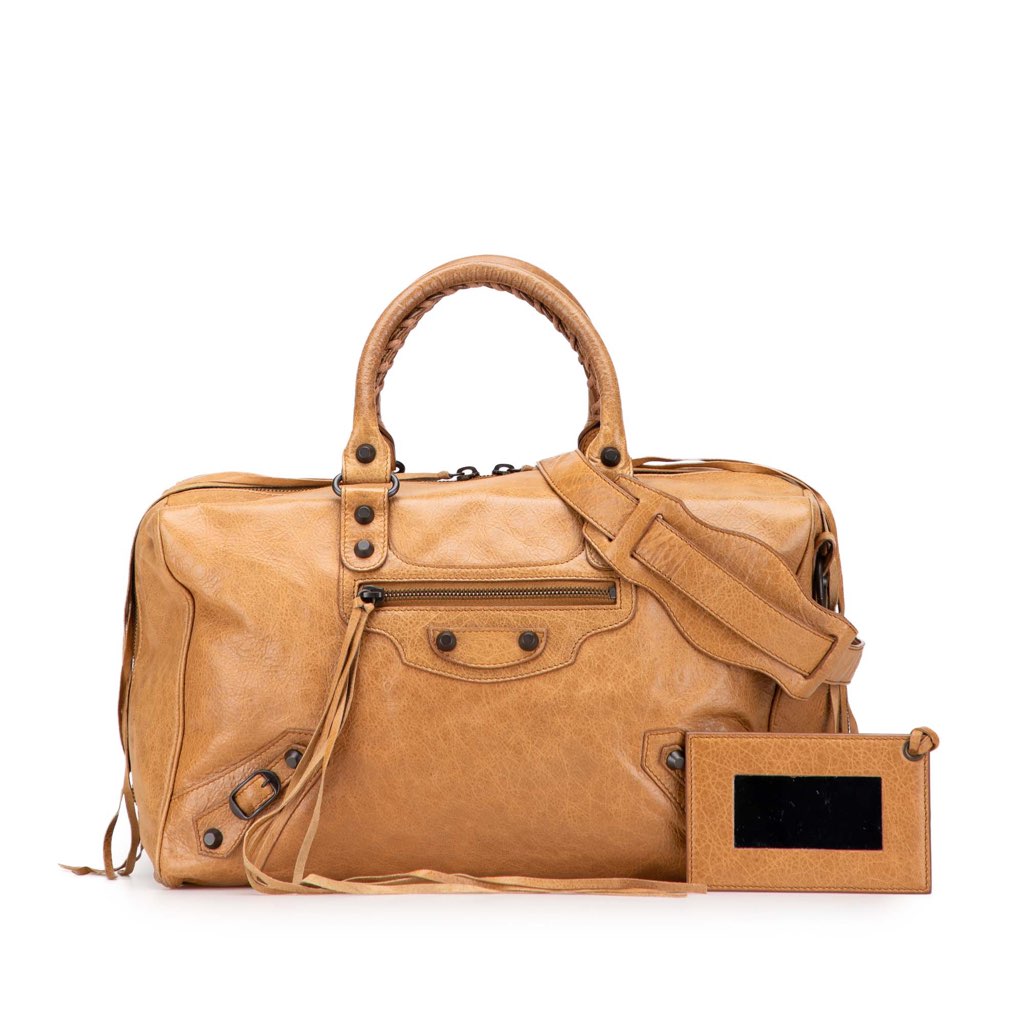 Balenciaga Lambskin Motocross Polly Satchel - Image 12