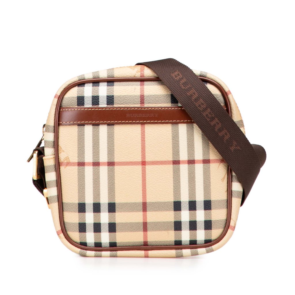 Burberry Haymarket Check Coated Canvas Crossbody