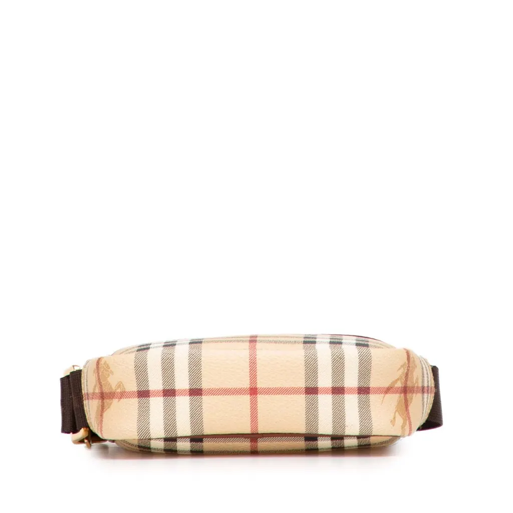 Burberry Haymarket Check Coated Canvas Crossbody Brown Canvas Very good - Inside View