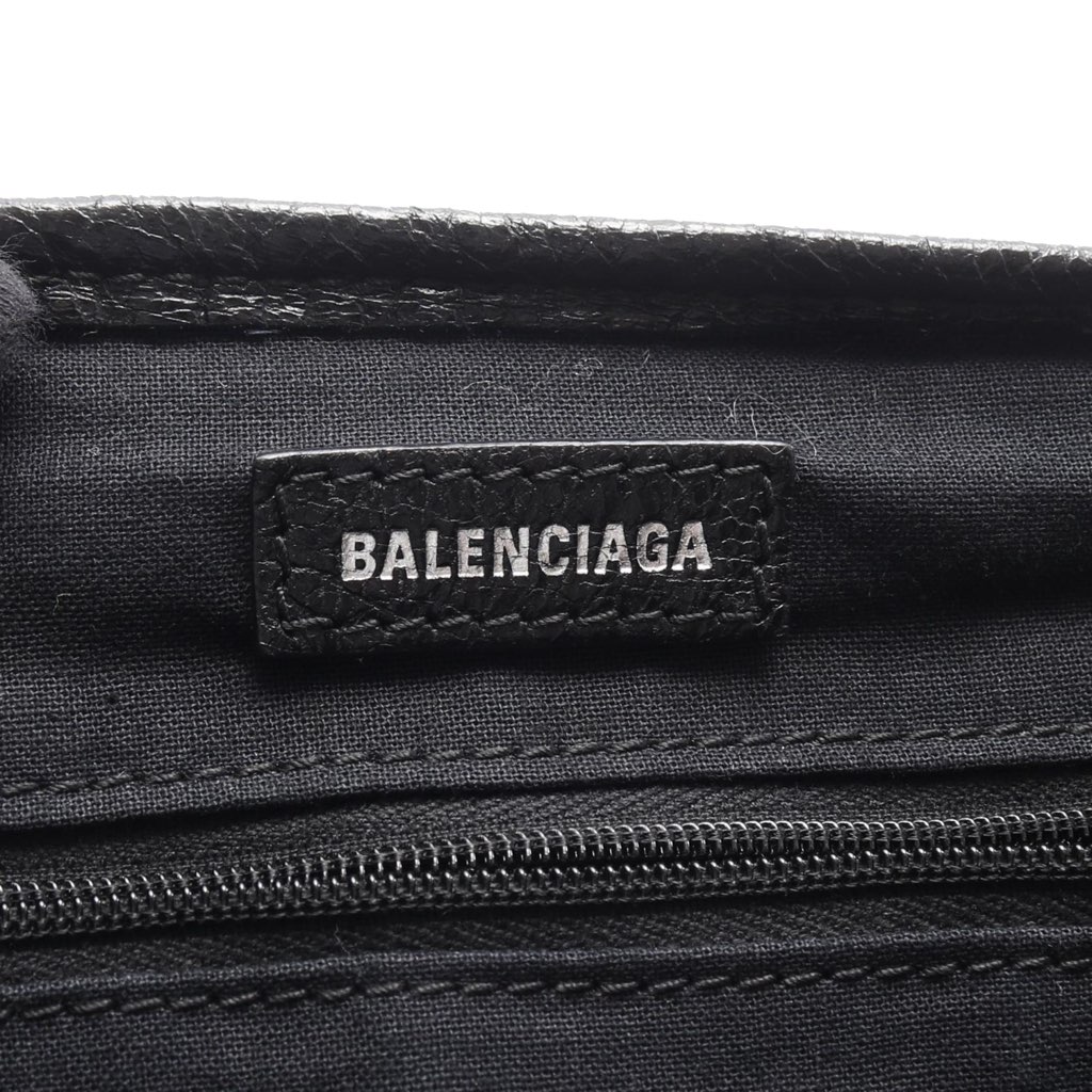 Balenciaga Leather Navy Cabas Tote S - 4