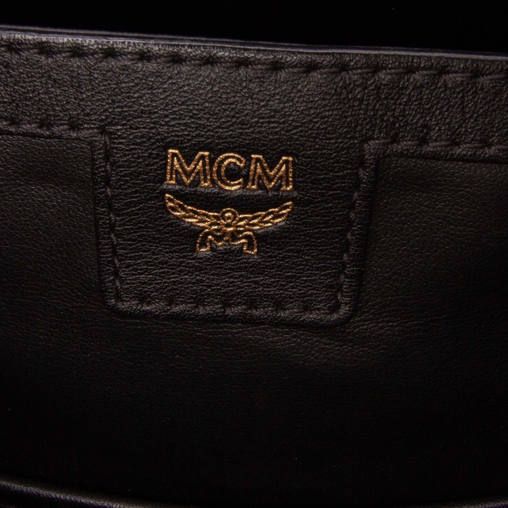 Mcm Medium Studded Visetos Coated Canvas Stark Backpack - Detail 1