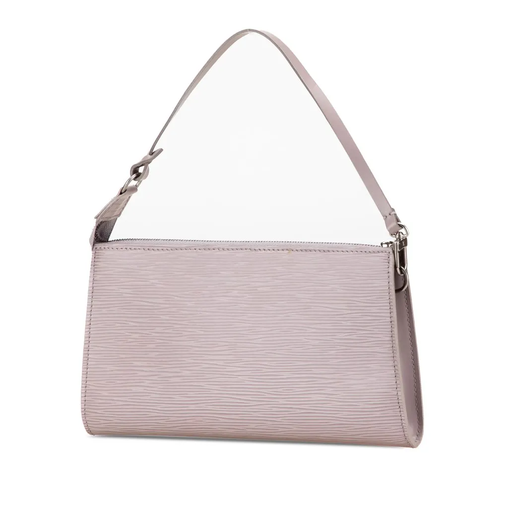 Louis Vuitton Epi Pochette Accessoires Purple Leather Good - Back View