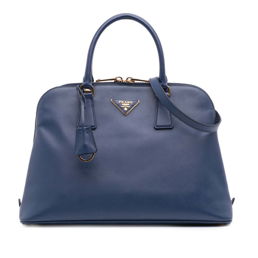 Prada Medium Saffiano Lux Promenade Satchel