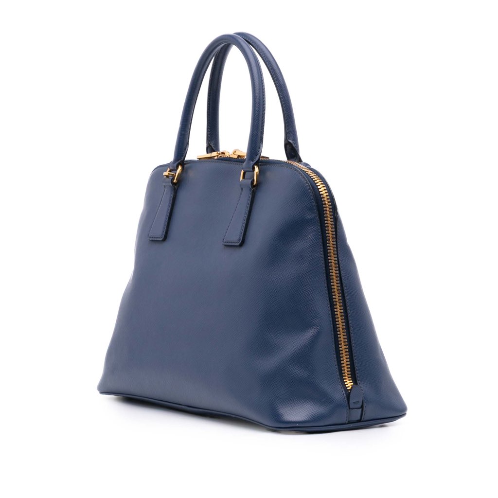 Prada Medium Saffiano Lux Promenade Satchel - Back view