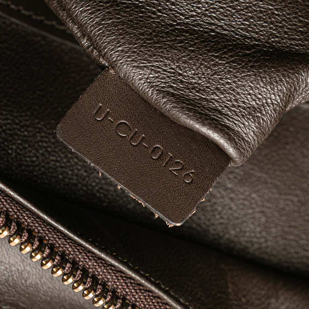 Celine Micro Tricolor Nubuck and Calfskin Luggage Tote - Detail 1