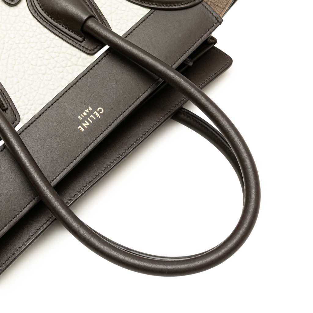 Celine Micro Tricolor Nubuck and Calfskin Luggage Tote - Image 11