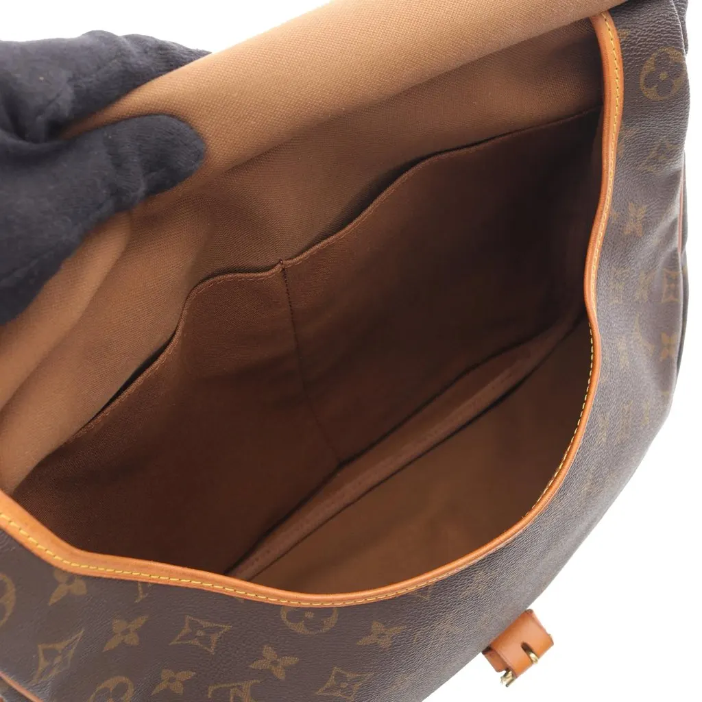 Louis Vuitton Monogram Saumur 35 Brown Canvas Good - Model View