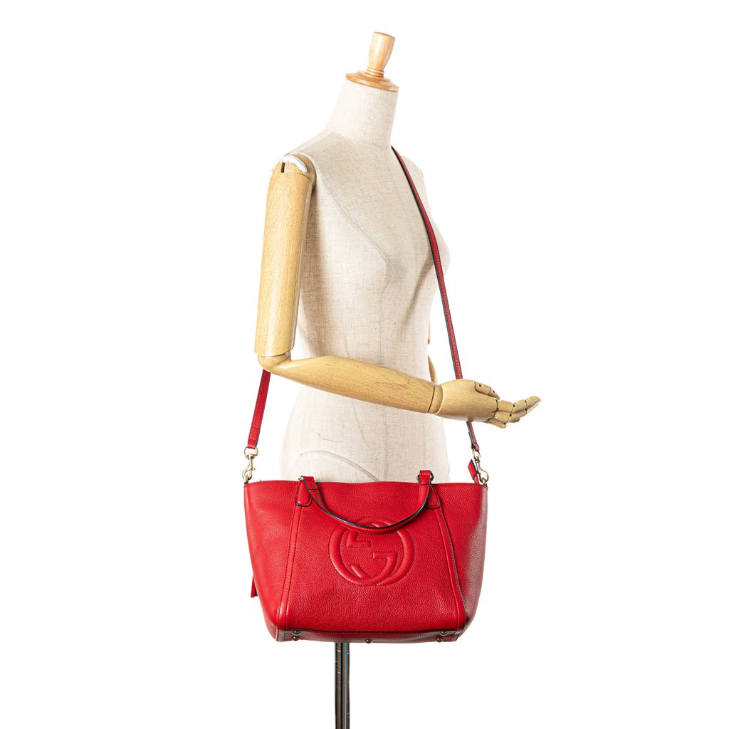 Gucci Small Leather Soho Cellarius Satchel - Image 14