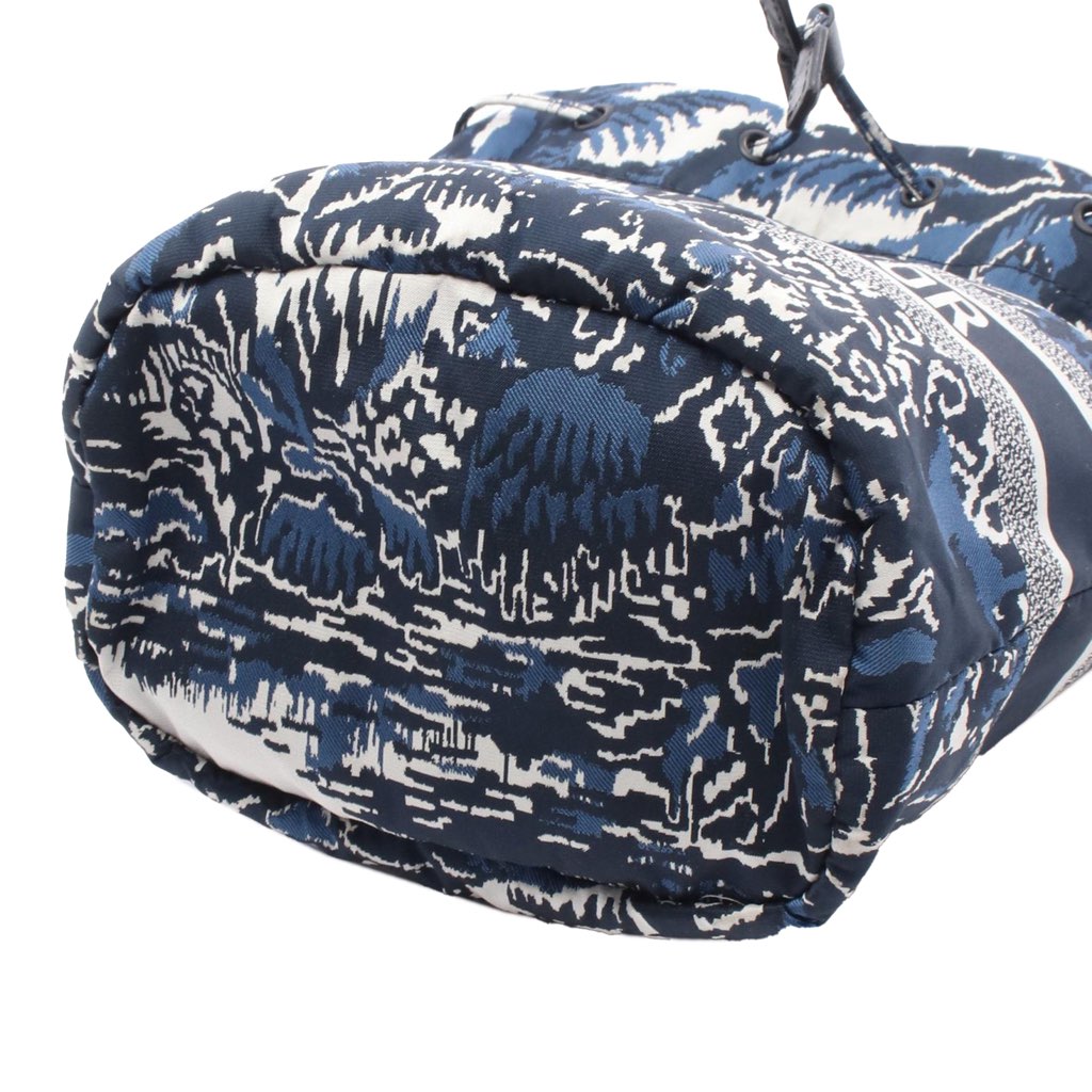 Dior Technical Fabric Embroidered Palm Tree Toile de Jouy DiorTravel Drawstring Pouch - 3