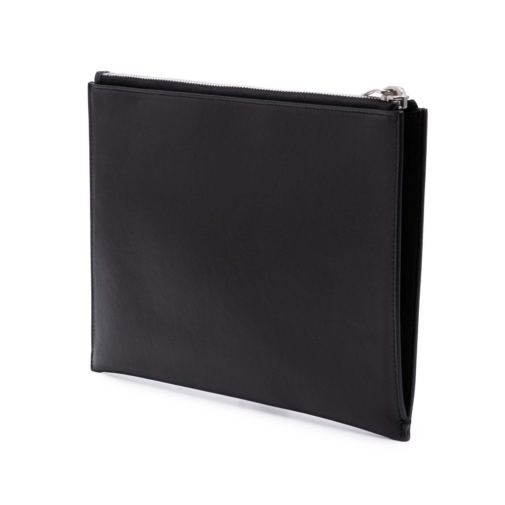 Saint Laurent Leather Multi Patch Zip Pouch - 2