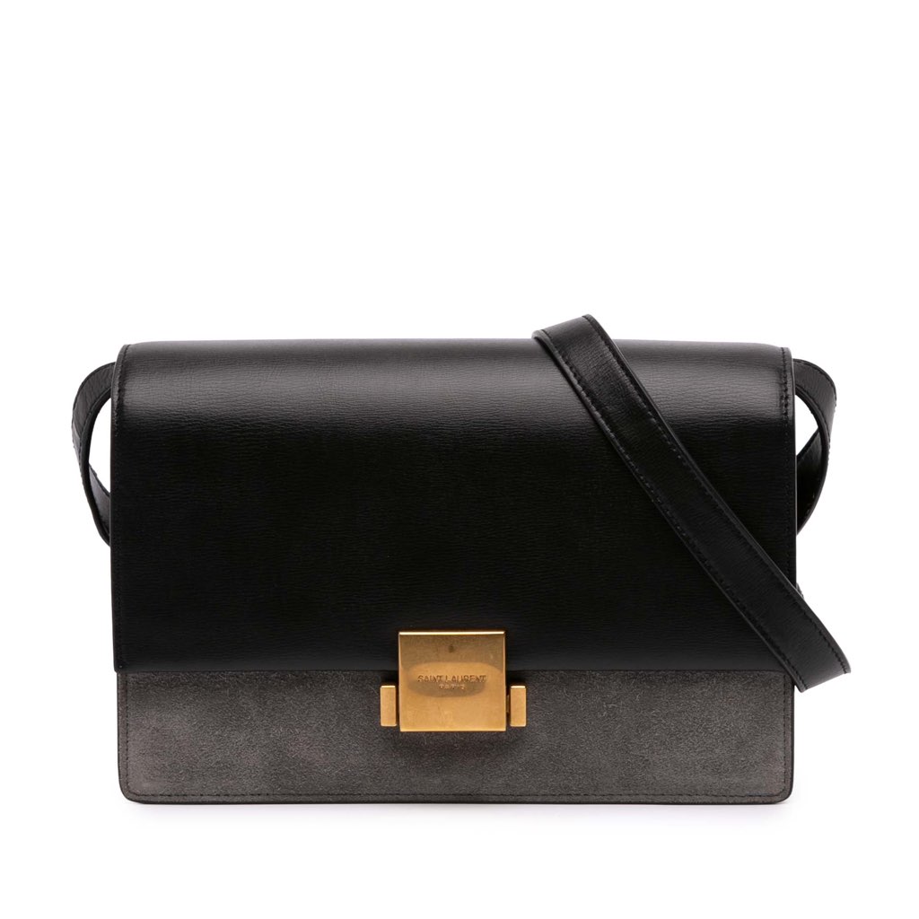 Saint Laurent Medium Calfskin and Suede Bellechasse Bag