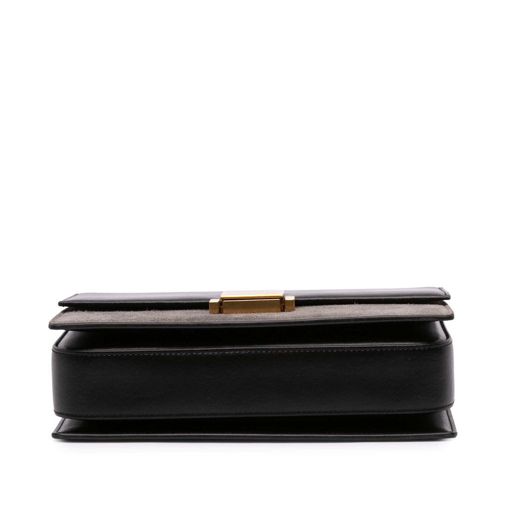 Saint Laurent Medium Calfskin and Suede Bellechasse Bag - 3