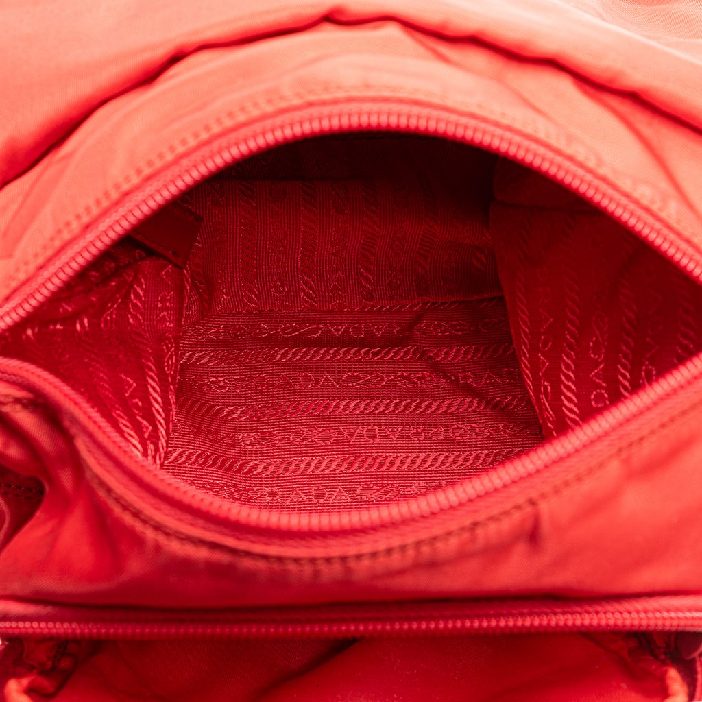 Prada Tessuto Zip Buckle Messenger Bag - 4