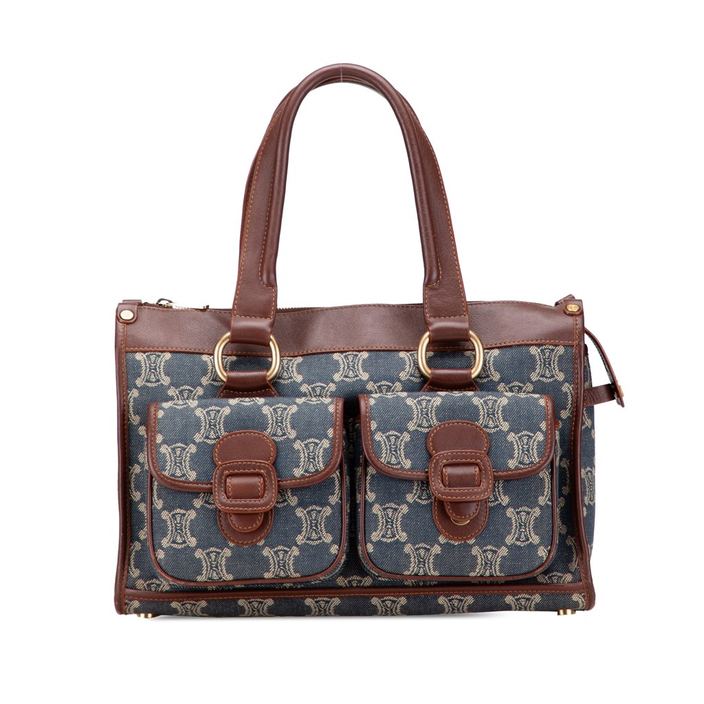 Celine Macadam Denim Tote