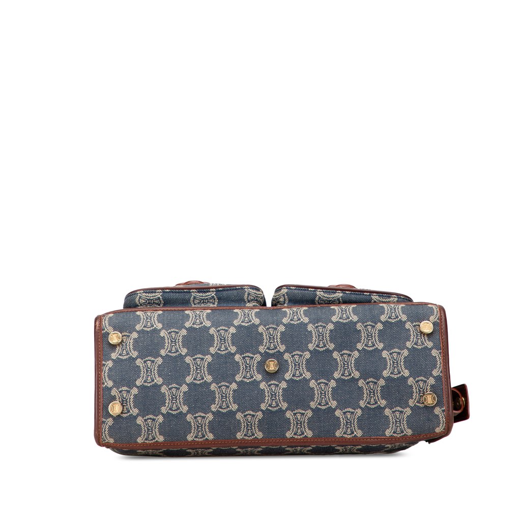 Celine Macadam Denim Tote - Image 6