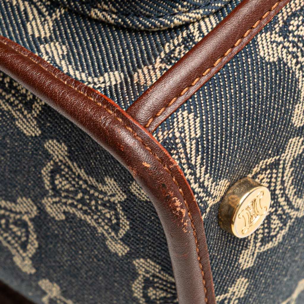 Celine Macadam Denim Tote - Image 11