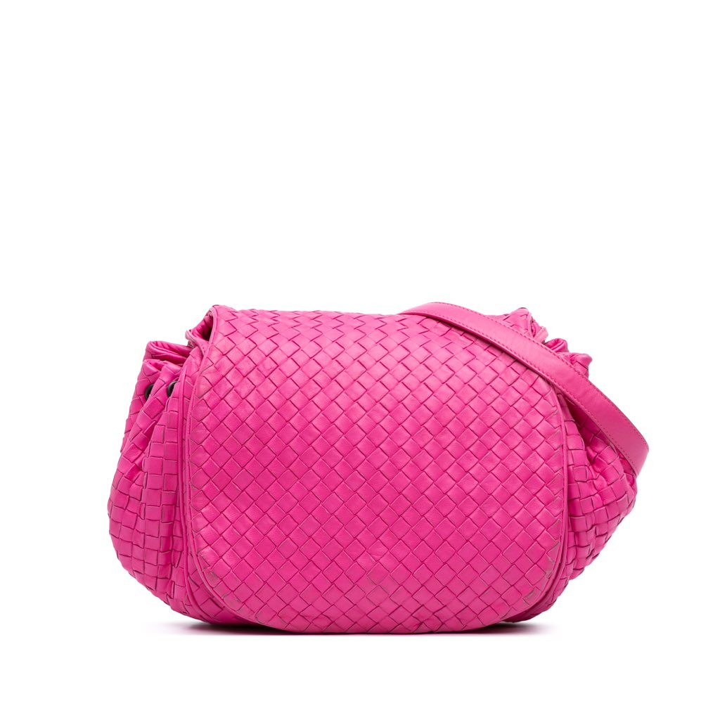 Bottega Veneta Nappa Intrecciato Flap Crossbody