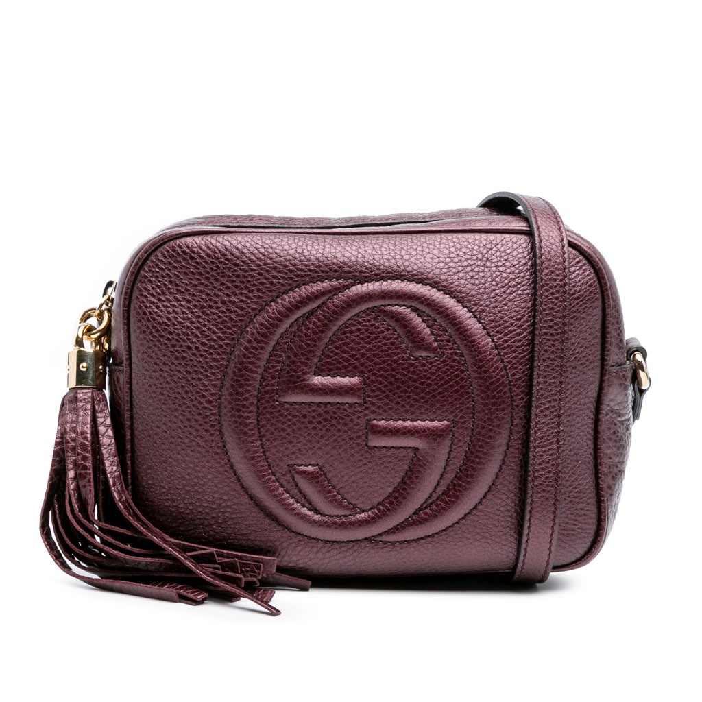 Gucci Metallic Leather Soho Disco Crossbody