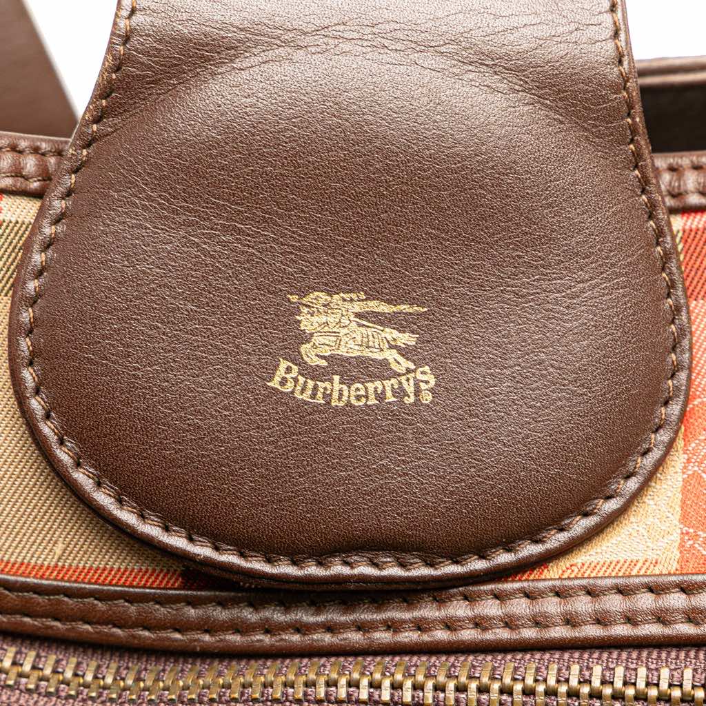 Burberry Haymarket Check Canvas Shoulder Bag - Detail 1