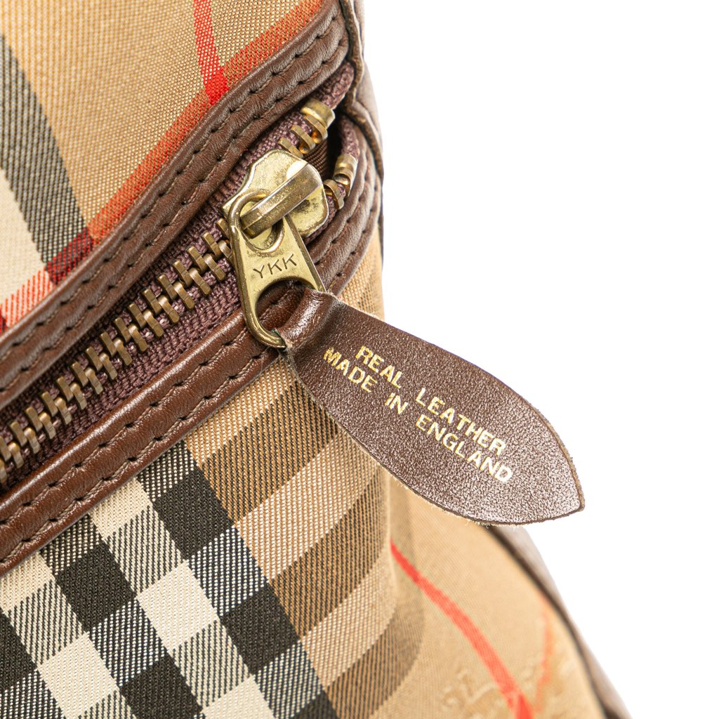 Burberry Haymarket Check Canvas Shoulder Bag - Detail 2