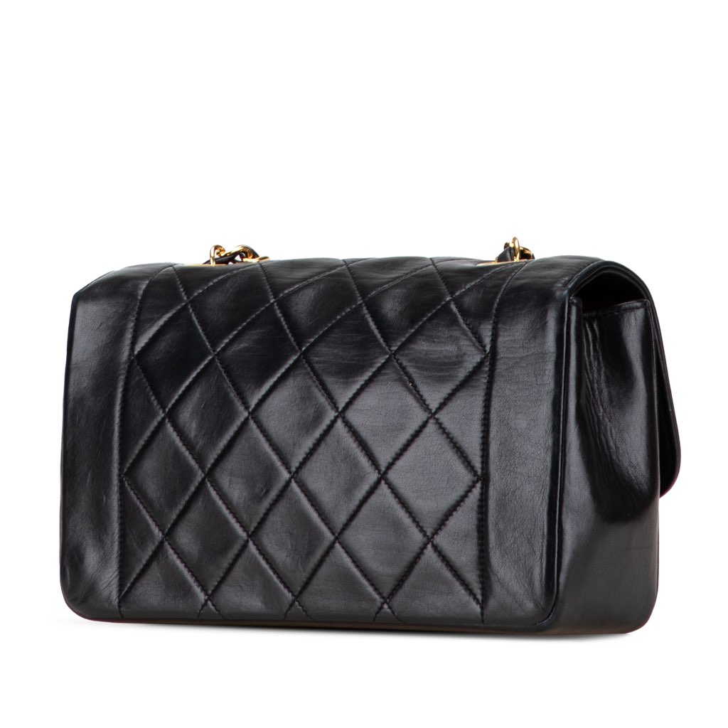 Chanel Small Quilted Lambskin Diana Single Flap - 2