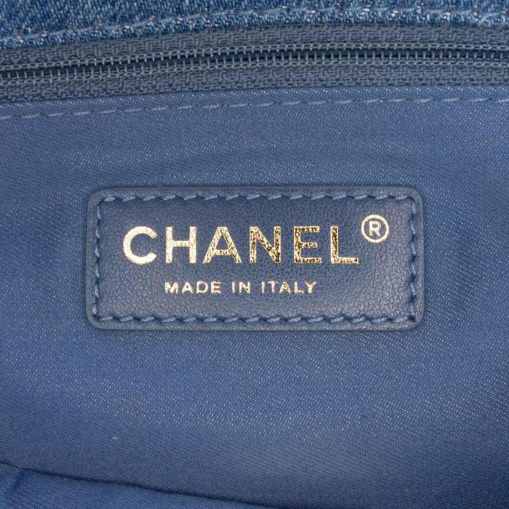 Chanel Medium Quilted Denim Mood Flap - 5