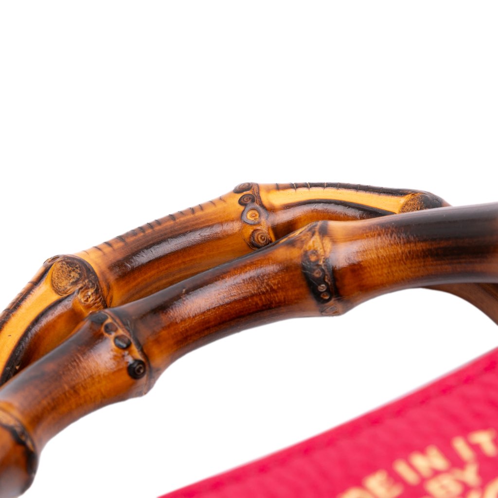 Gucci Small Bicolor Calfskin Bamboo Shopper Satchel - Image 14