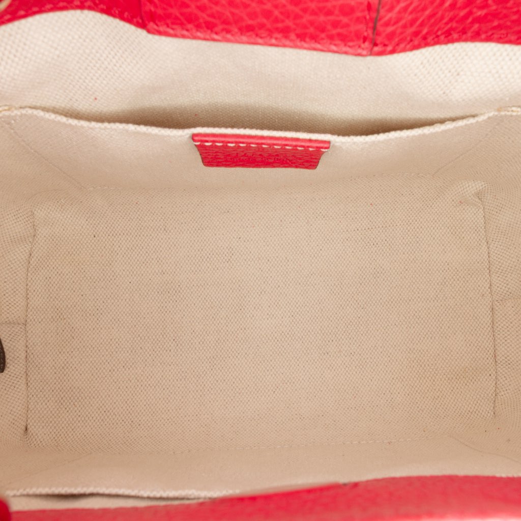 Gucci Small Bicolor Calfskin Bamboo Shopper Satchel - 4