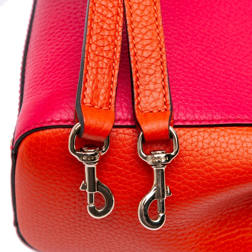 Gucci Small Bicolor Calfskin Bamboo Shopper Satchel - Detail 2