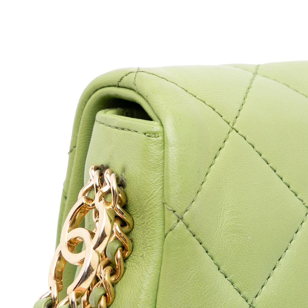 Chanel Quilted Lambskin Double CC Chain Around Flap - Image 13