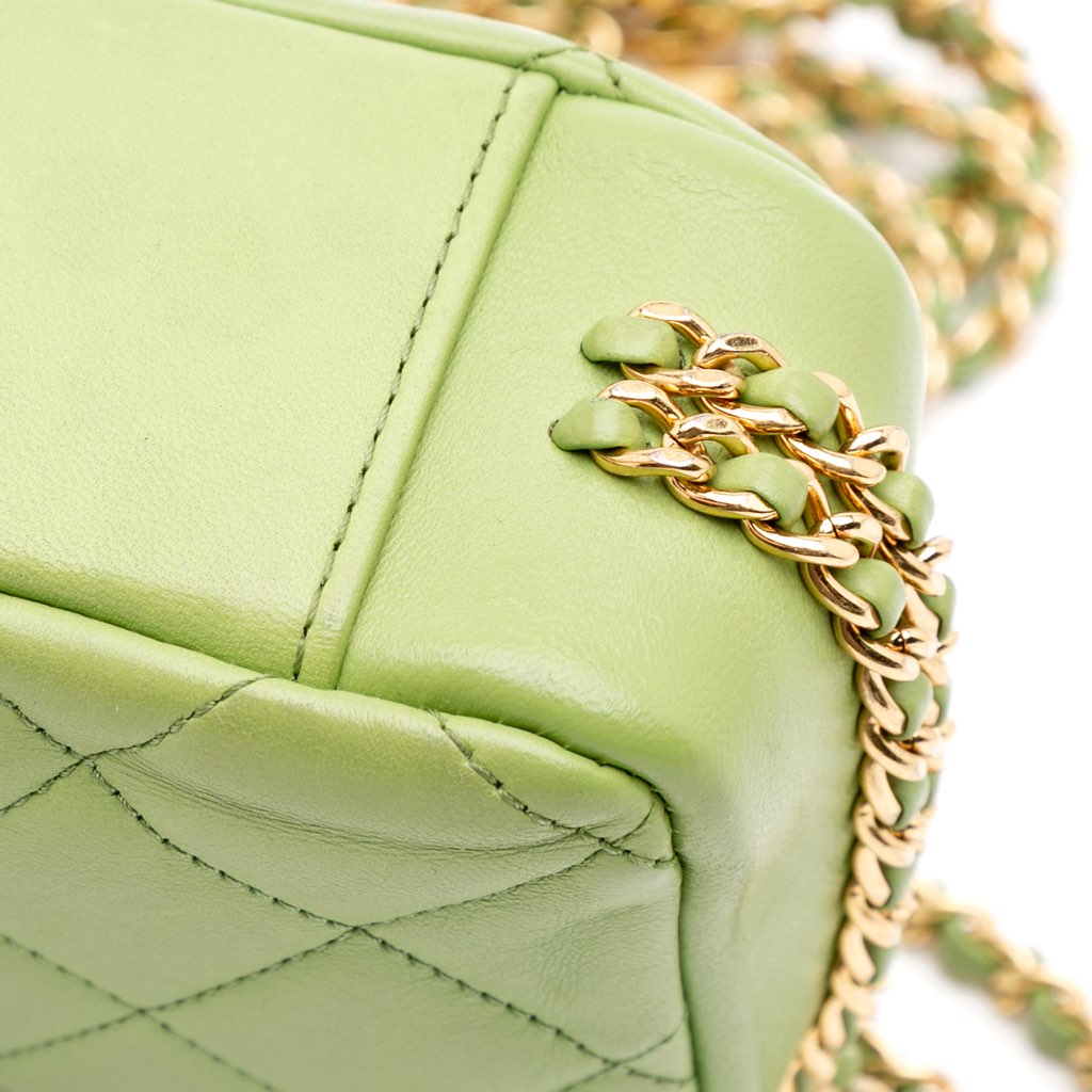 Chanel Quilted Lambskin Double CC Chain Around Flap - Image 11