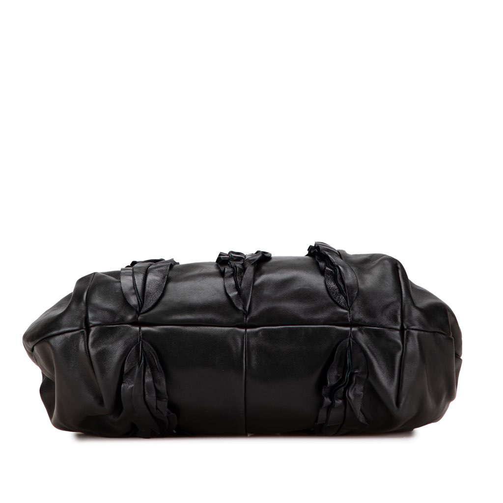 Prada Nappa Mordore Ruffle Tote - 3