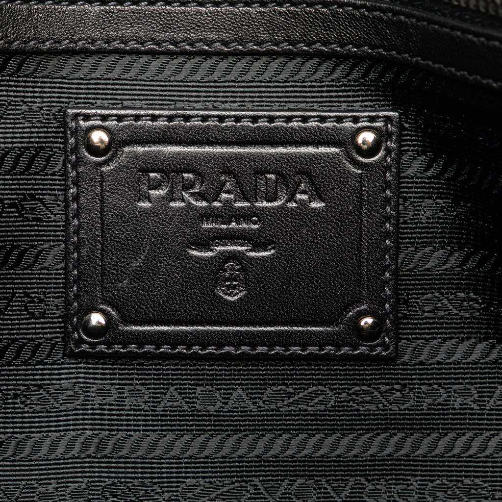 Prada Nappa Mordore Ruffle Tote - 5