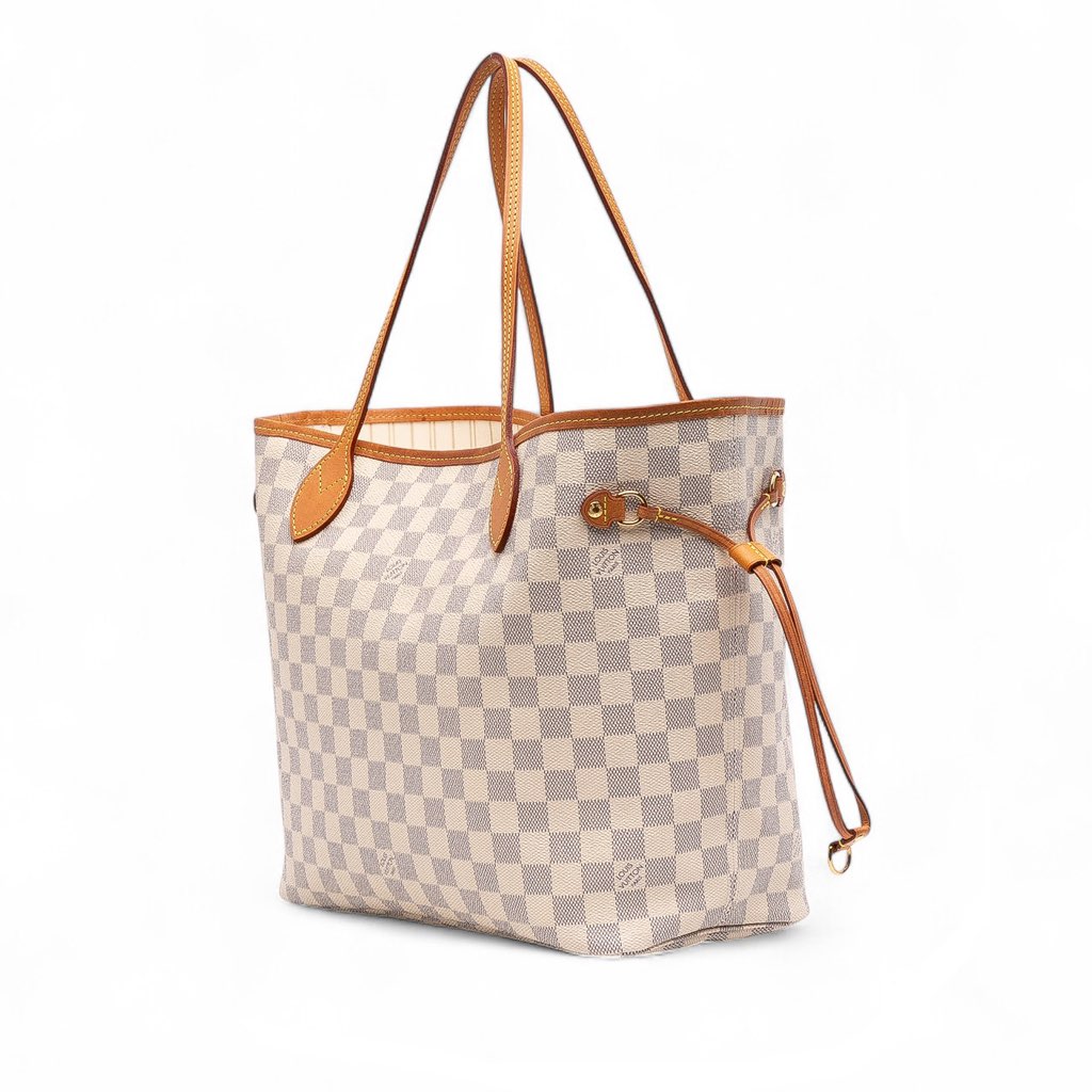 Louis Vuitton Damier Azur Neverfull MM - Back view