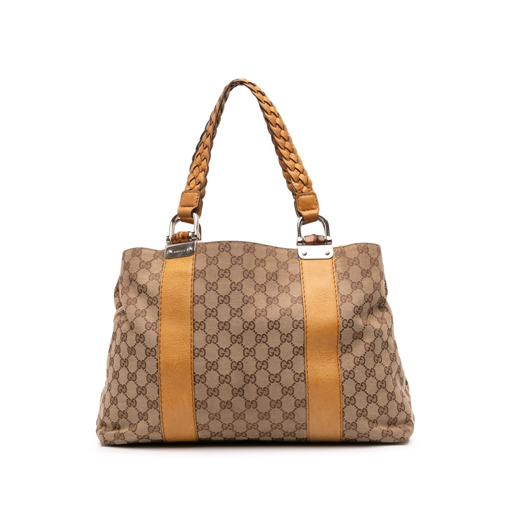 Gucci GG Canvas Bamboo Libeccio Tote
