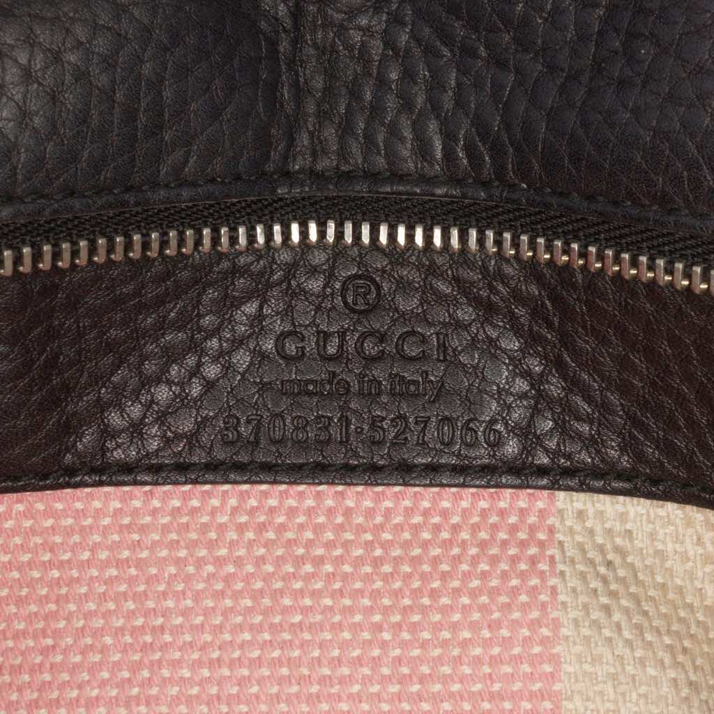 Gucci Small Leather Bamboo Daily Satchel - Side view