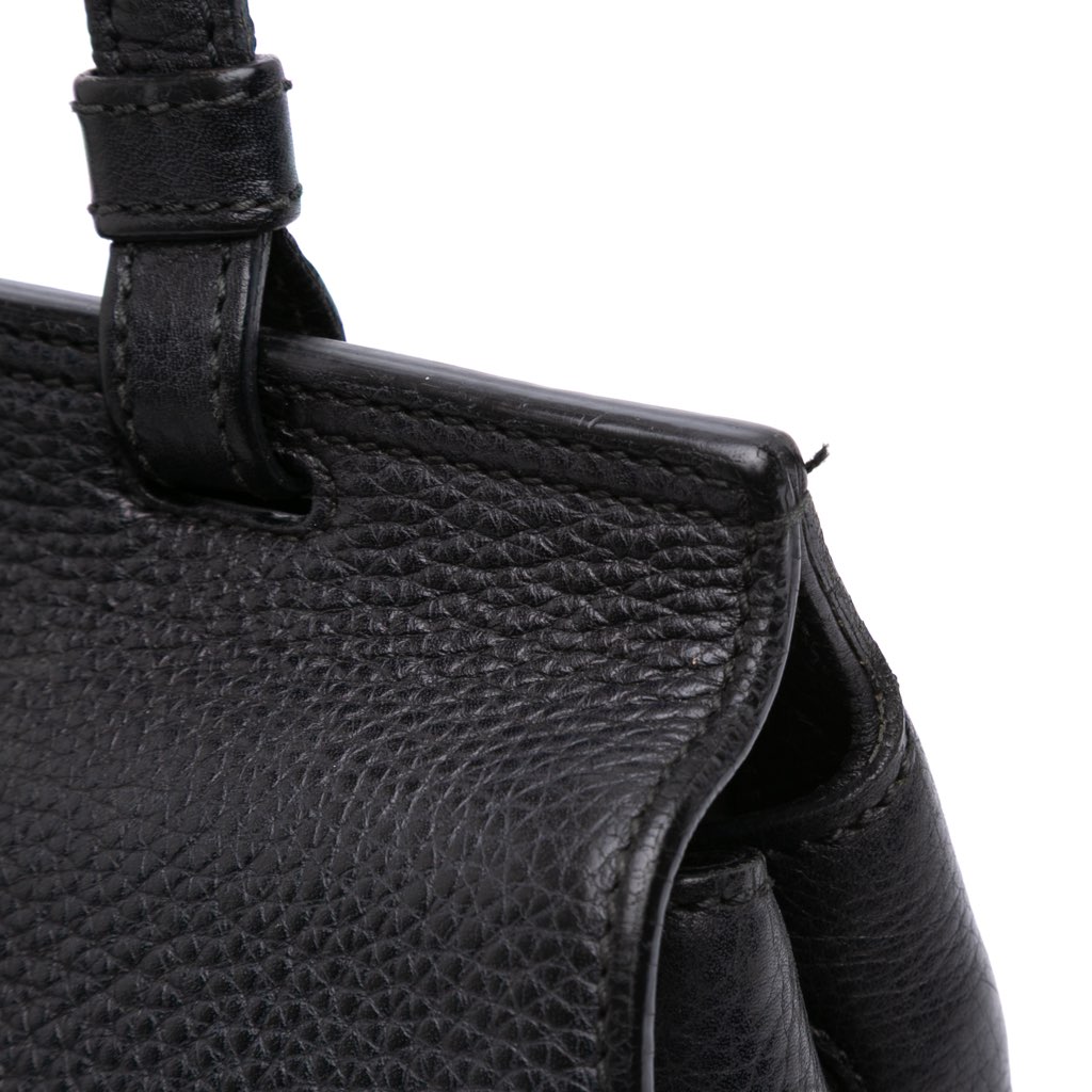 Gucci Small Leather Bamboo Daily Satchel - Image 11